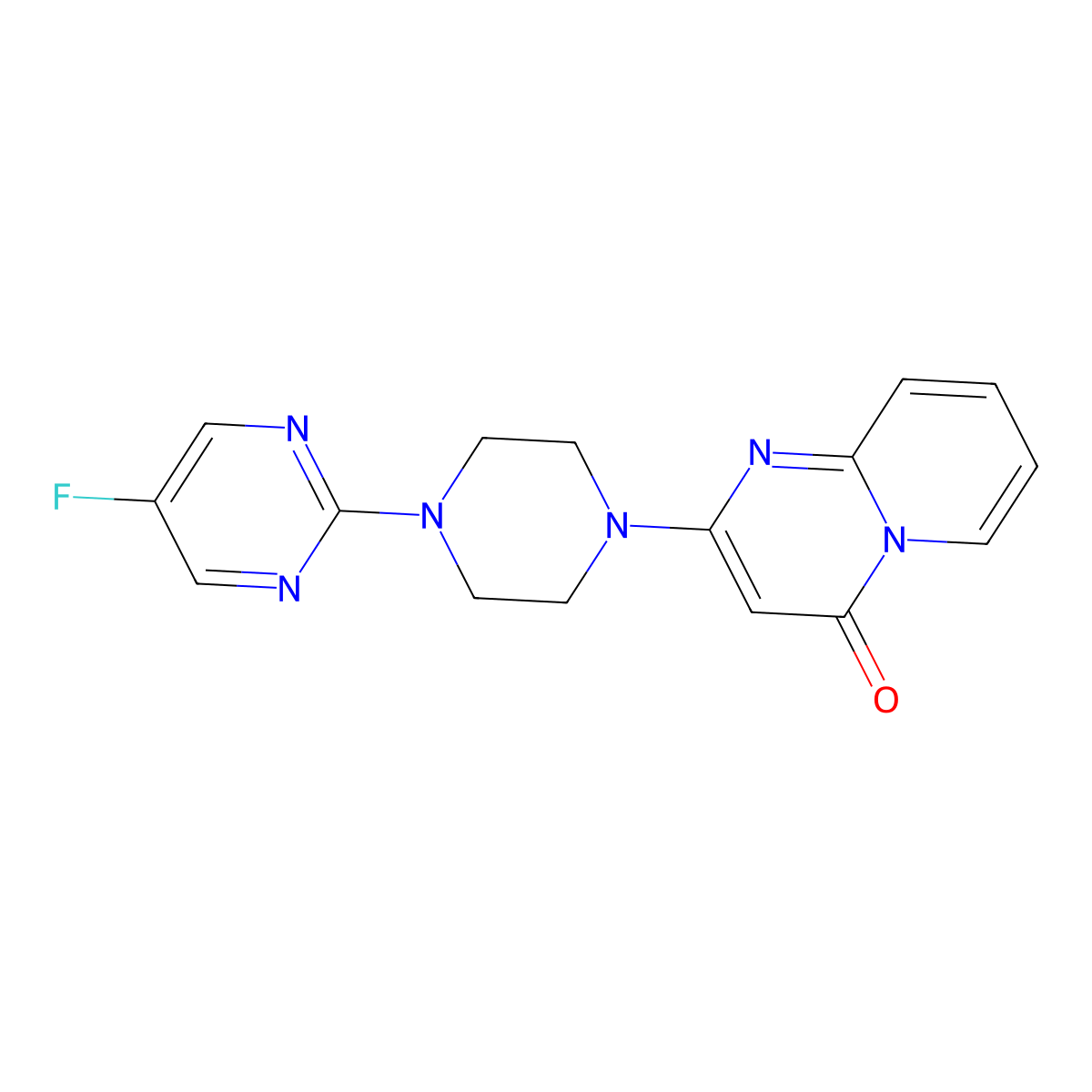 2-[4-(5-fluoropyrimidin-2-yl)piperazin-1-yl]-4H-pyrido[1,2-a]pyrimidin-4-one molecular structure, CAS 2415526-24-6