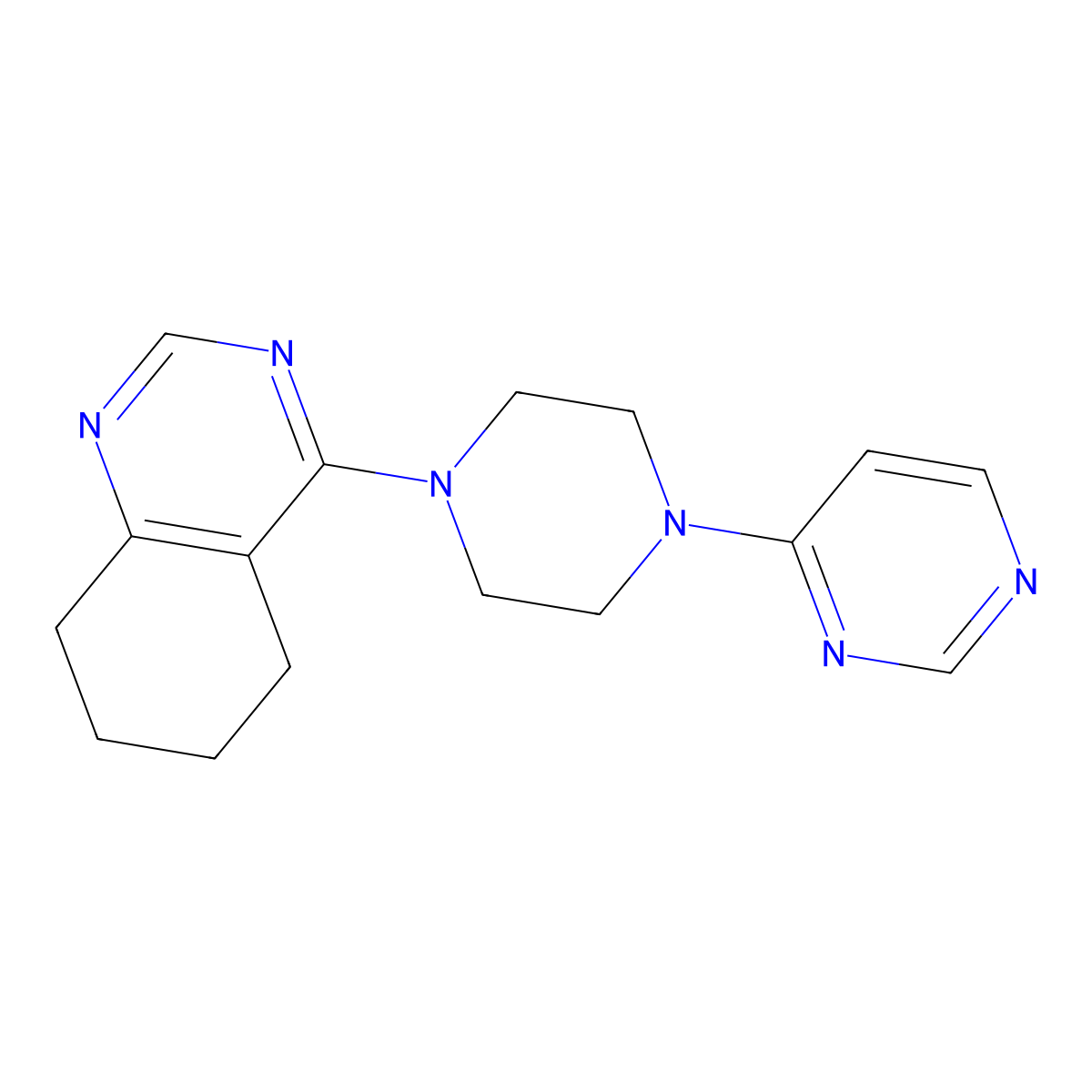 4-[4-(Pyrimidin-4-yl)piperazin-1-yl]-5,6,7,8-tetrahydroquinazoline molecular structure, CAS 2415526-68-8