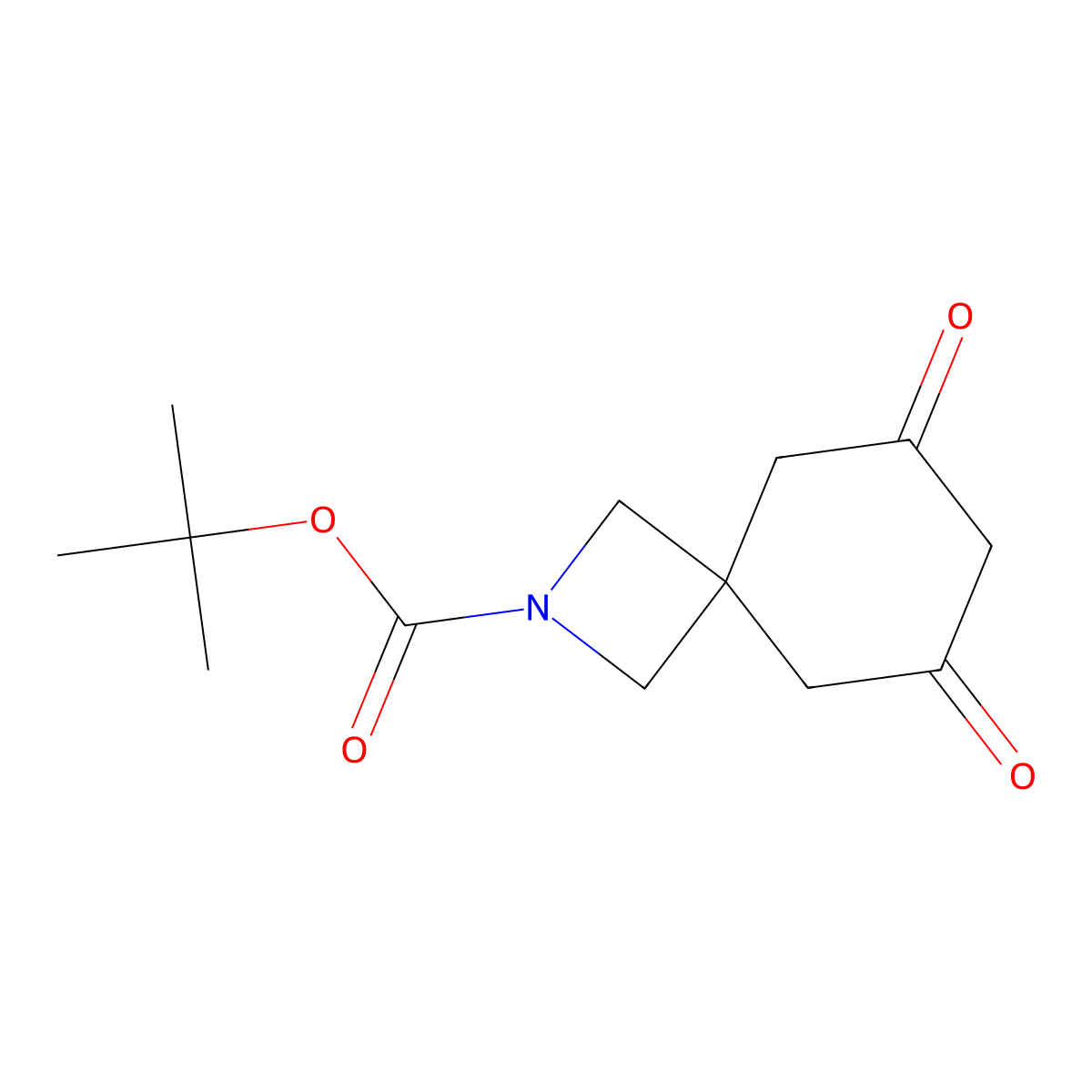 Tert-butyl 6,8-dioxo-2-azaspiro[3.5]nonane-2-carboxylate molecular structure, CAS 2415530-38-8