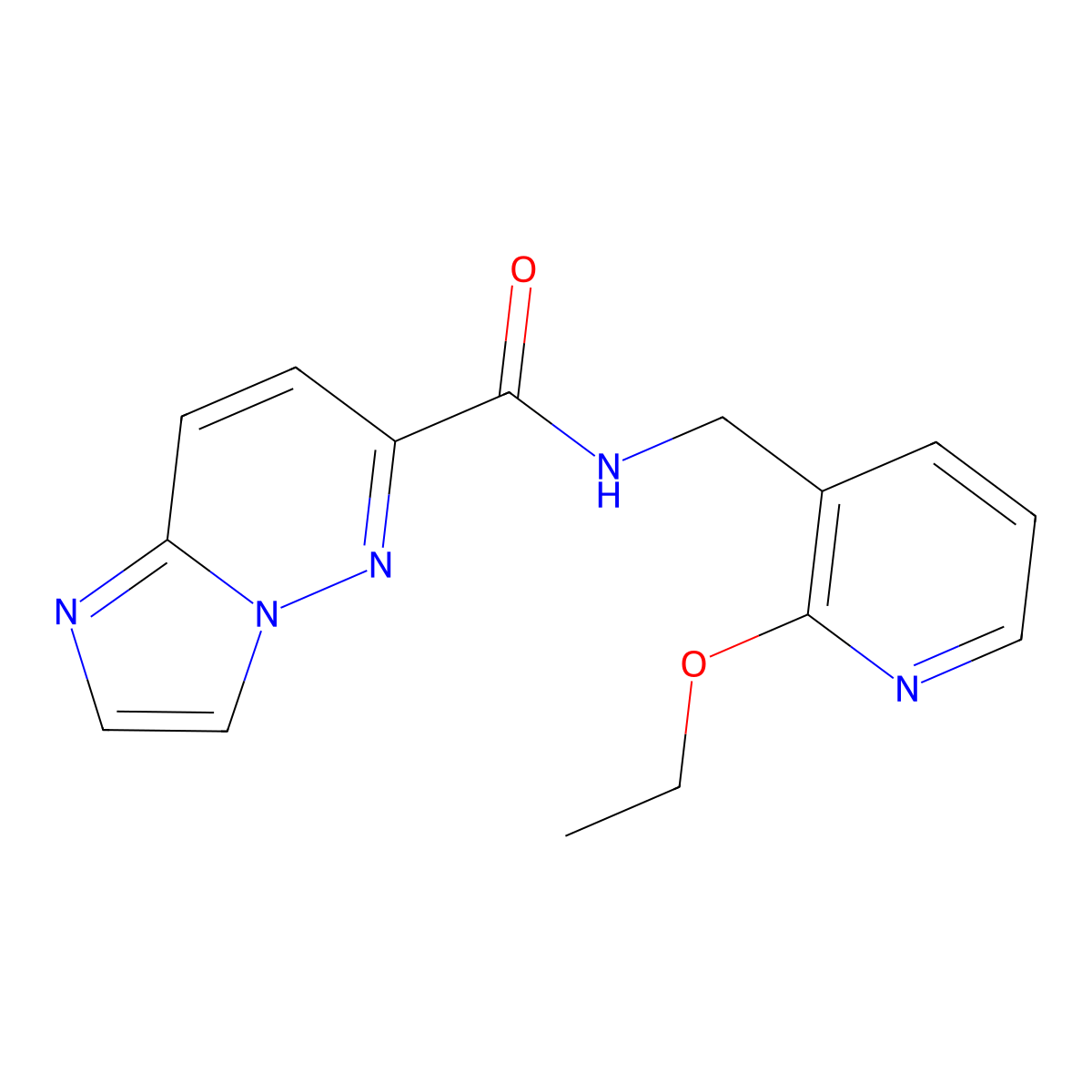 N-[(2-ethoxypyridin-3-yl)methyl]imidazo[1,2-b]pyridazine-6-carboxamide molecular structure, CAS 2415531-10-9