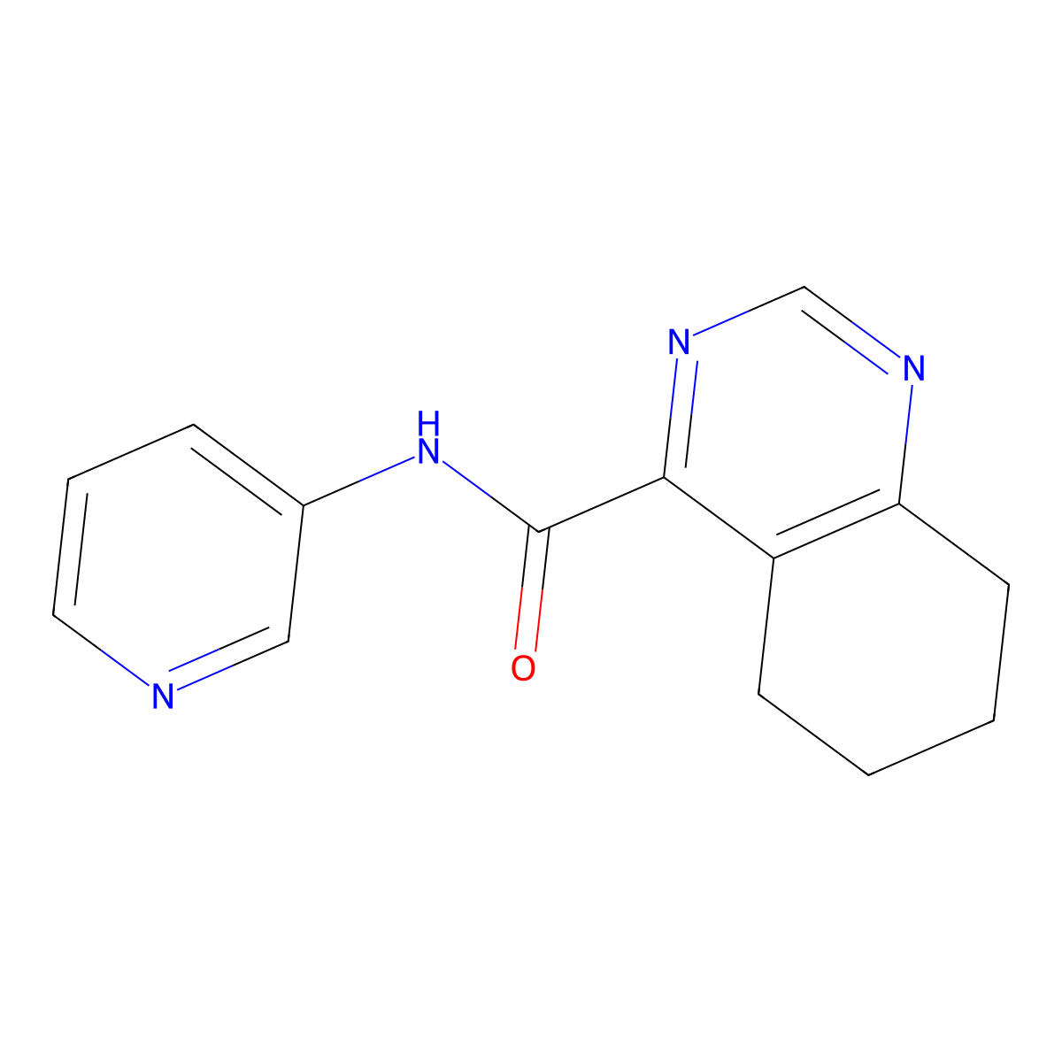 N-(pyridin-3-yl)-5,6,7,8-tetrahydroquinazoline-4-carboxamide molecular structure, CAS 2415531-79-0
