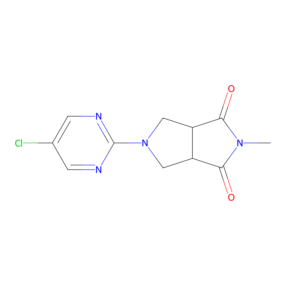 5-(5-Chloropyrimidin-2-yl)-2-methyl-octahydropyrrolo[3,4-c]pyrrole-1,3-dione molecular structure, CAS 2415534-68-6