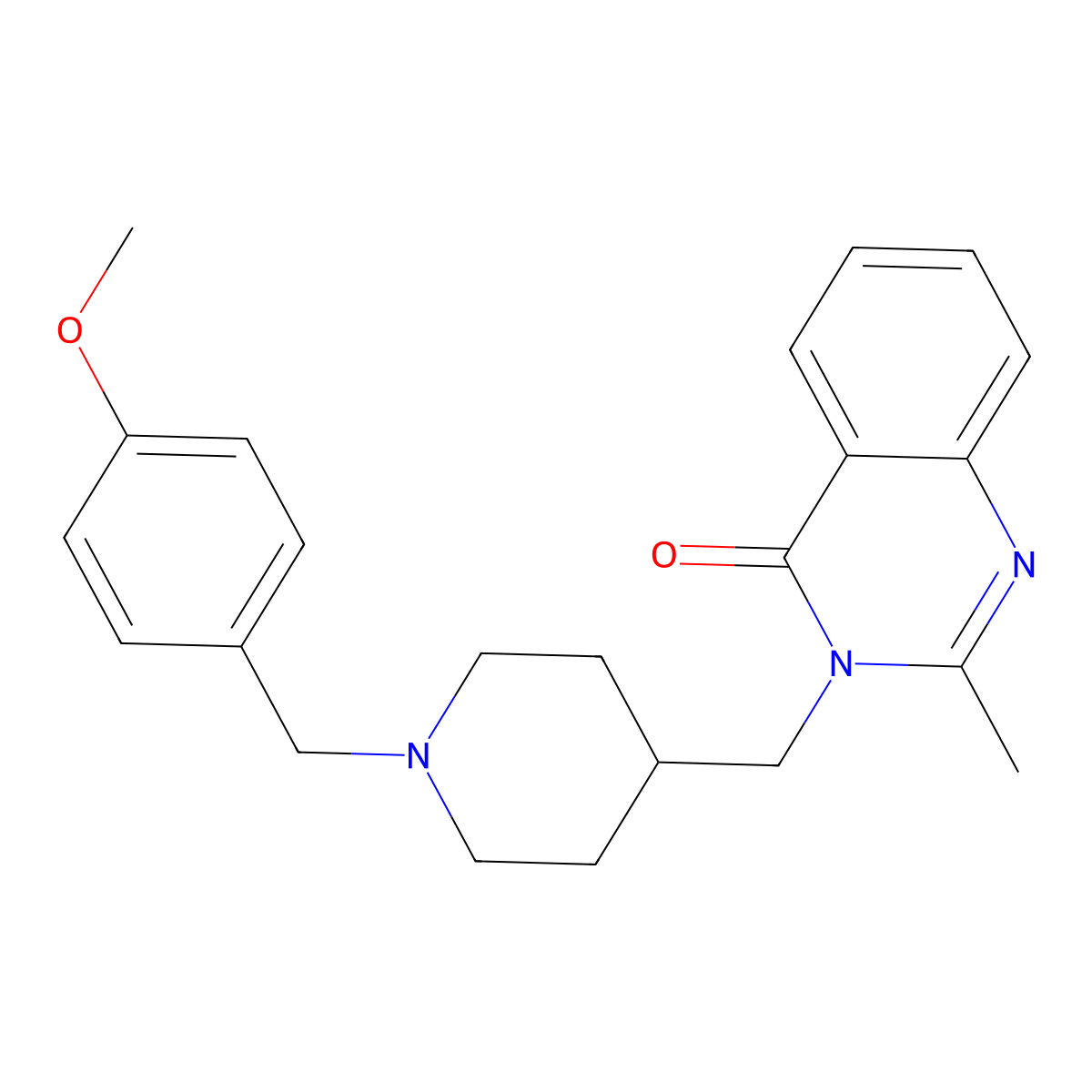 3-({1-[(4-Methoxyphenyl)methyl]piperidin-4-yl}methyl)-2-methyl-3,4-dihydroquinazolin-4-one molecular structure, CAS 2415535-15-6