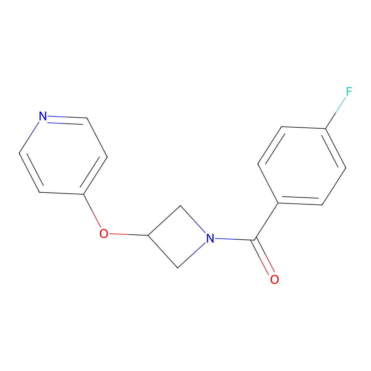 4-{[1-(4-Fluorobenzoyl)azetidin-3-yl]oxy}pyridine molecular structure, CAS 2415535-21-4