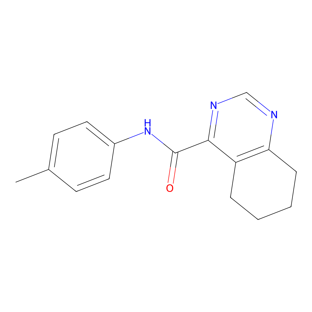 N-(4-Methylphenyl)-5,6,7,8-tetrahydroquinazoline-4-carboxamide molecular structure, CAS 2415539-38-5