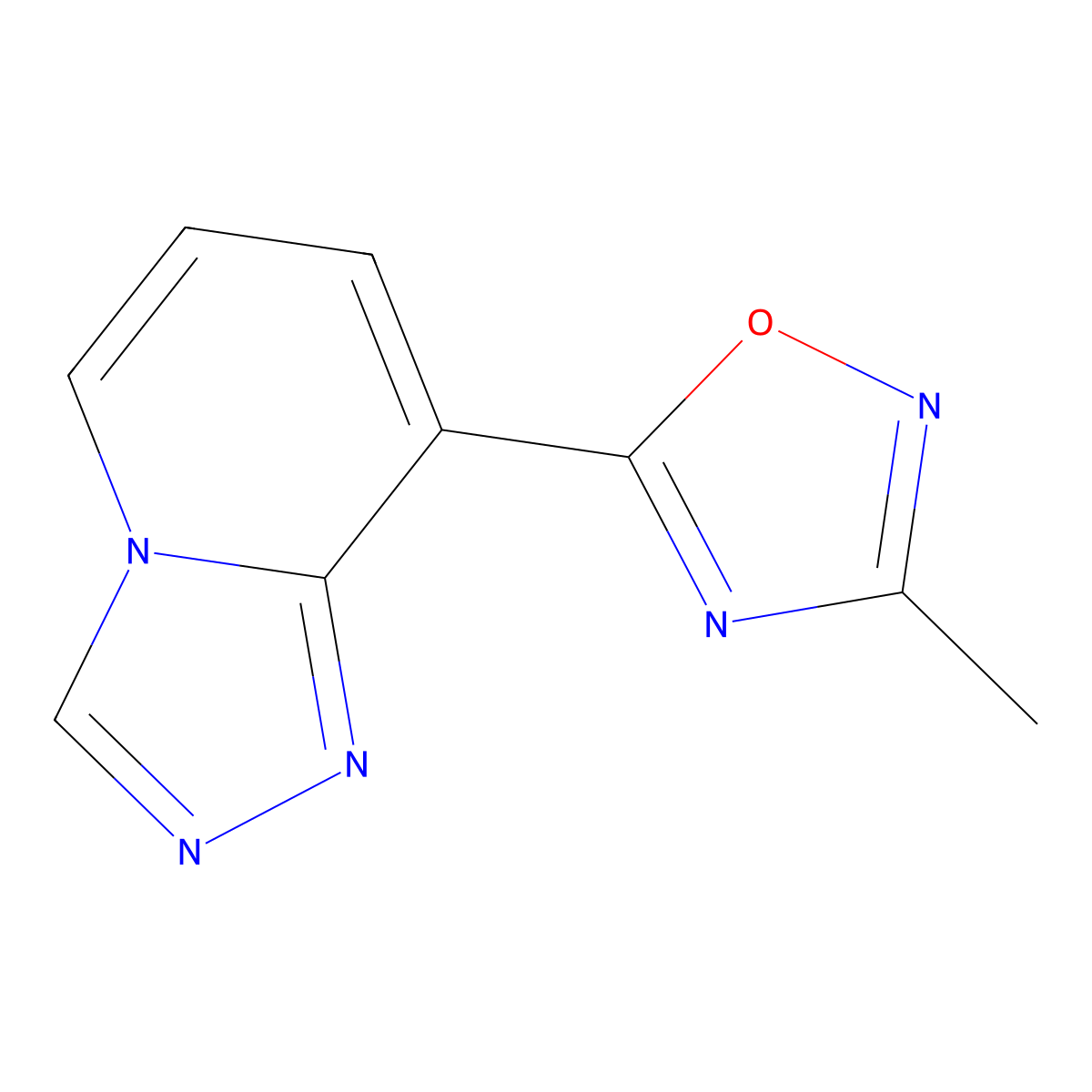 3-Methyl-5-{[1,2,4]triazolo[4,3-a]pyridin-8-yl}-1,2,4-oxadiazole molecular structure, CAS 2415539-60-3