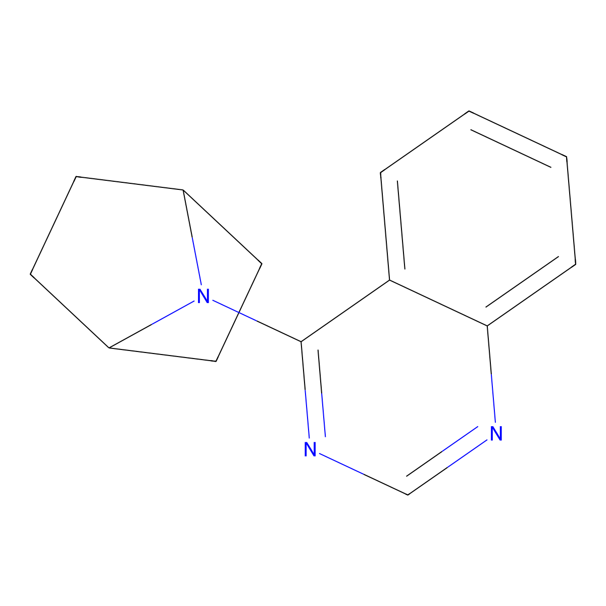 4-{7-Azabicyclo[2.2.1]heptan-7-yl}quinazoline molecular structure, CAS 2415540-77-9