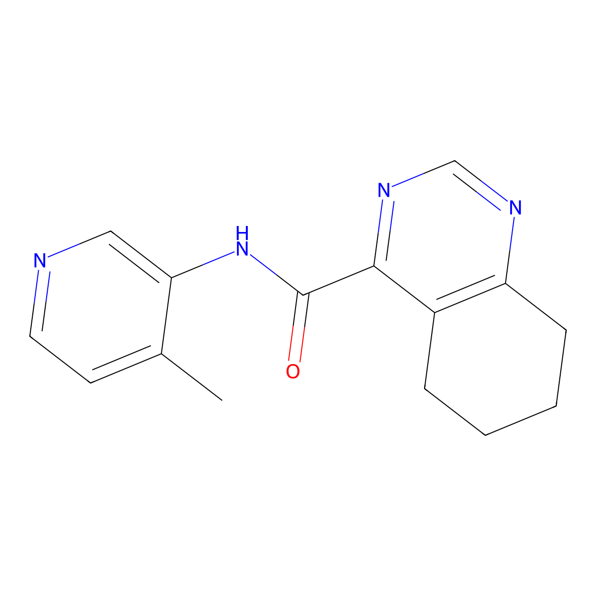 N-(4-Methylpyridin-3-yl)-5,6,7,8-tetrahydroquinazoline-4-carboxamide molecular structure, CAS 2415541-59-0