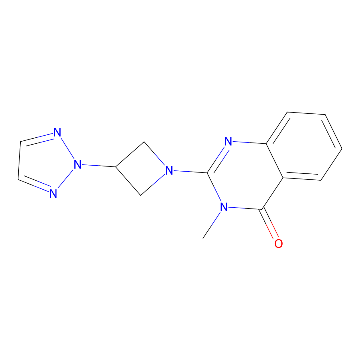 3-methyl-2-[3-(2H-1,2,3-triazol-2-yl)azetidin-1-yl]-3,4-dihydroquinazolin-4-one molecular structure, CAS 2415552-66-6