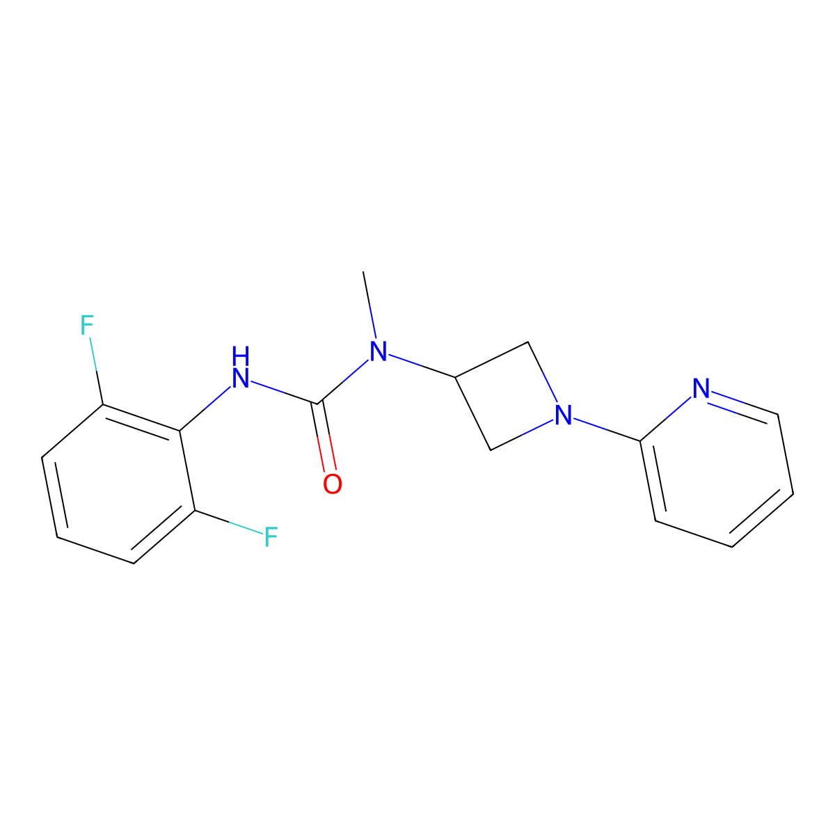 1-(2,6-Difluorophenyl)-3-methyl-3-[1-(pyridin-2-yl)azetidin-3-yl]urea molecular structure, CAS 2415552-79-1