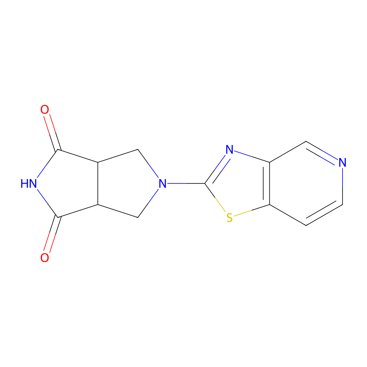 5-{[1,3]Thiazolo[4,5-c]pyridin-2-yl}-octahydropyrrolo[3,4-c]pyrrole-1,3-dione molecular structure, CAS 2415552-82-6