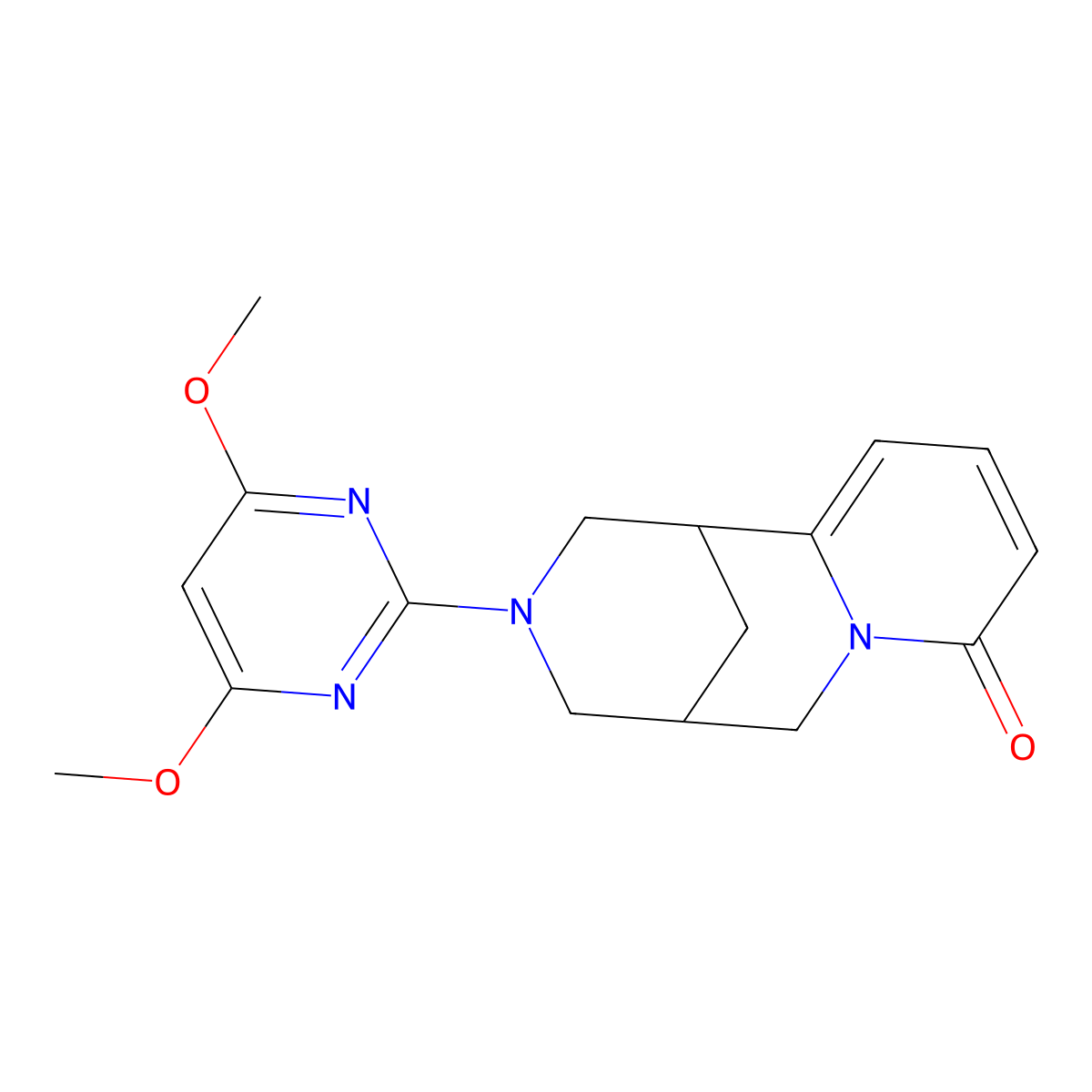 11-(4,6-Dimethoxypyrimidin-2-yl)-7,11-diazatricyclo[7.3.1.0^{2,7}]trideca-2,4-dien-6-one molecular structure, CAS 2415553-60-3
