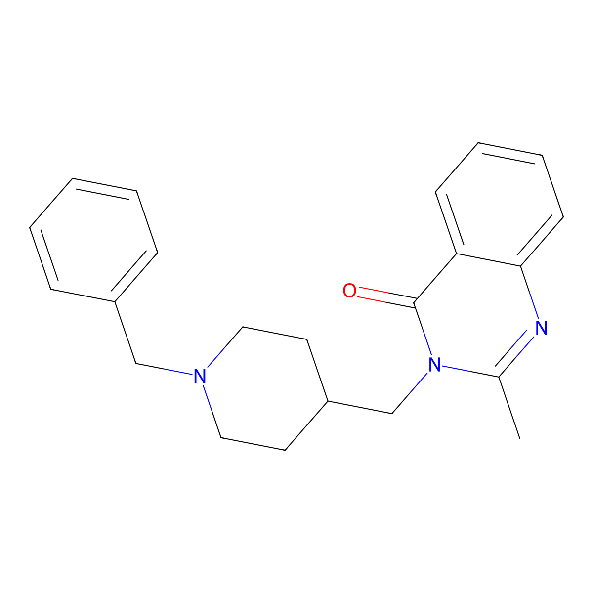 3-[(1-Benzylpiperidin-4-yl)methyl]-2-methyl-3,4-dihydroquinazolin-4-one molecular structure, CAS 2415554-93-5