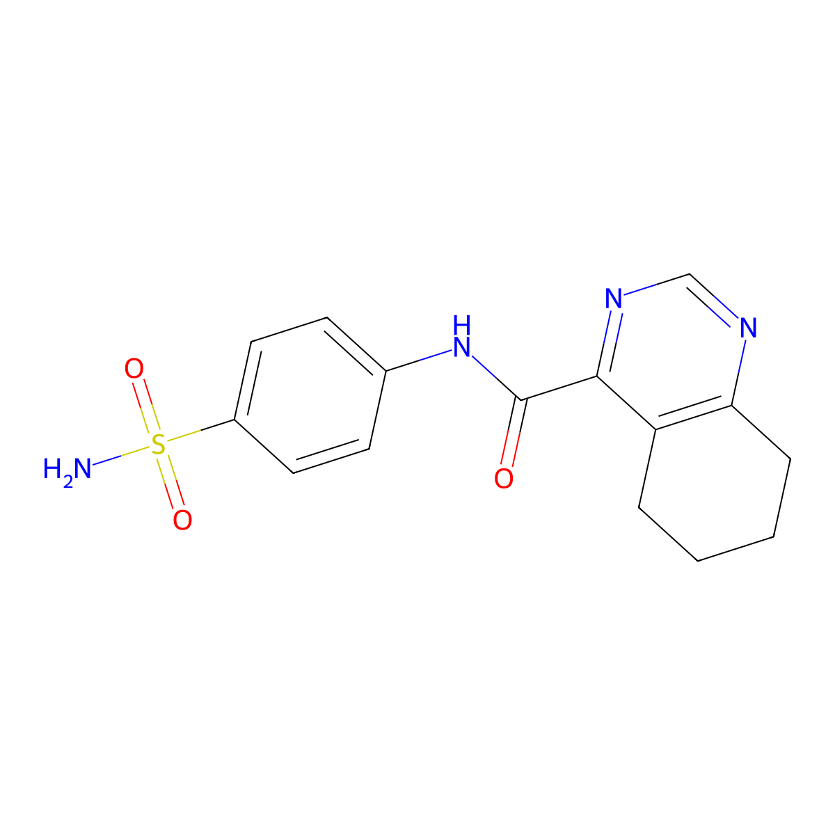 N-(4-Sulfamoylphenyl)-5,6,7,8-tetrahydroquinazoline-4-carboxamide molecular structure, CAS 2415555-21-2