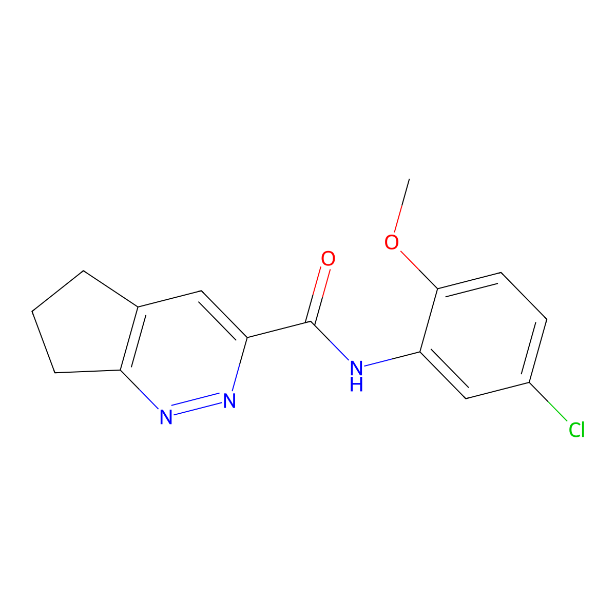N-(5-chloro-2-methoxyphenyl)-5H,6H,7H-cyclopenta[c]pyridazine-3-carboxamide molecular structure, CAS 2415565-86-3