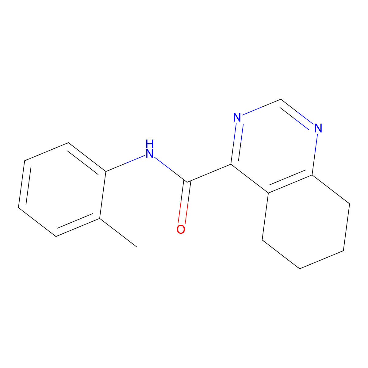 N-(2-Methylphenyl)-5,6,7,8-tetrahydroquinazoline-4-carboxamide molecular structure, CAS 2415566-66-2