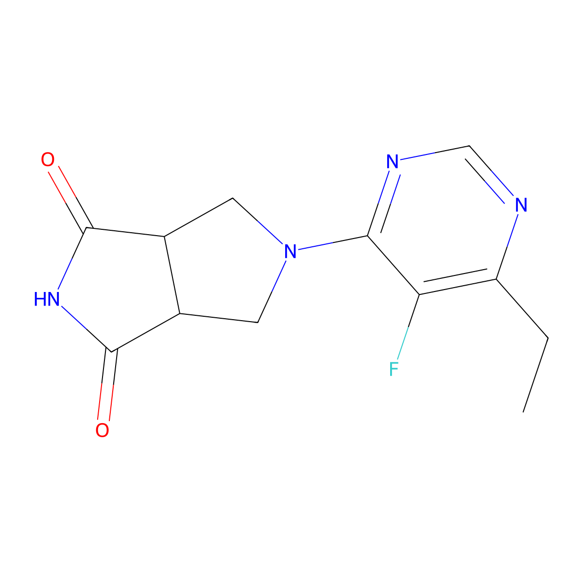 5-(6-Ethyl-5-fluoropyrimidin-4-yl)-octahydropyrrolo[3,4-c]pyrrole-1,3-dione molecular structure, CAS 2415569-79-6