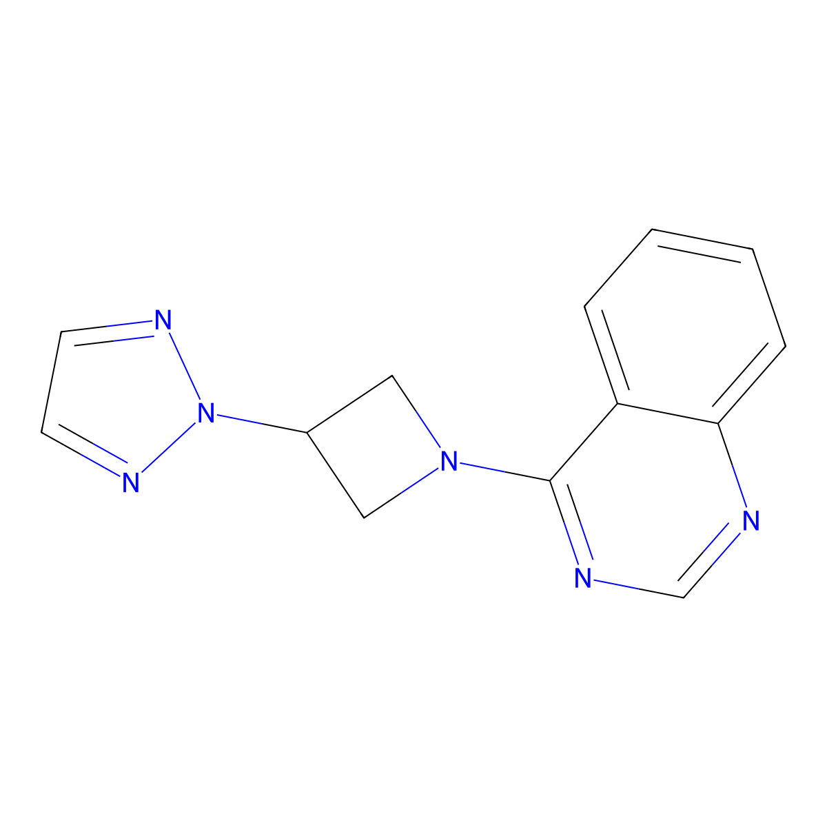 4-[3-(2H-1,2,3-triazol-2-yl)azetidin-1-yl]quinazoline molecular structure, CAS 2415570-79-3