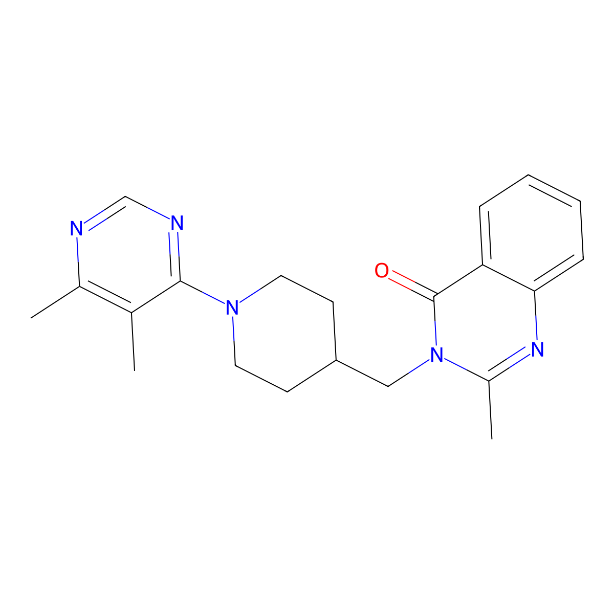 3-{[1-(5,6-Dimethylpyrimidin-4-yl)piperidin-4-yl]methyl}-2-methyl-3,4-dihydroquinazolin-4-one molecular structure, CAS 2415570-88-4