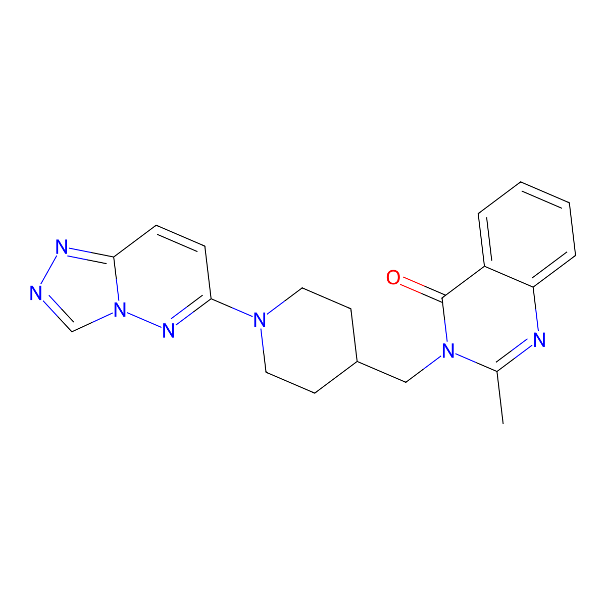 2-Methyl-3-[(1-{[1,2,4]triazolo[4,3-b]pyridazin-6-yl}piperidin-4-yl)methyl]-3,4-dihydroquinazolin-4-one molecular structure, CAS 2415572-13-1