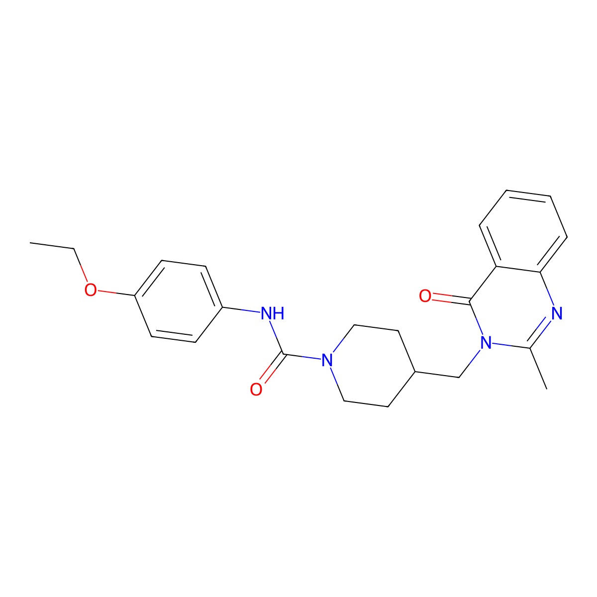 N-(4-ethoxyphenyl)-4-[(2-methyl-4-oxo-3,4-dihydroquinazolin-3-yl)methyl]piperidine-1-carboxamide molecular structure, CAS 2415582-48-6