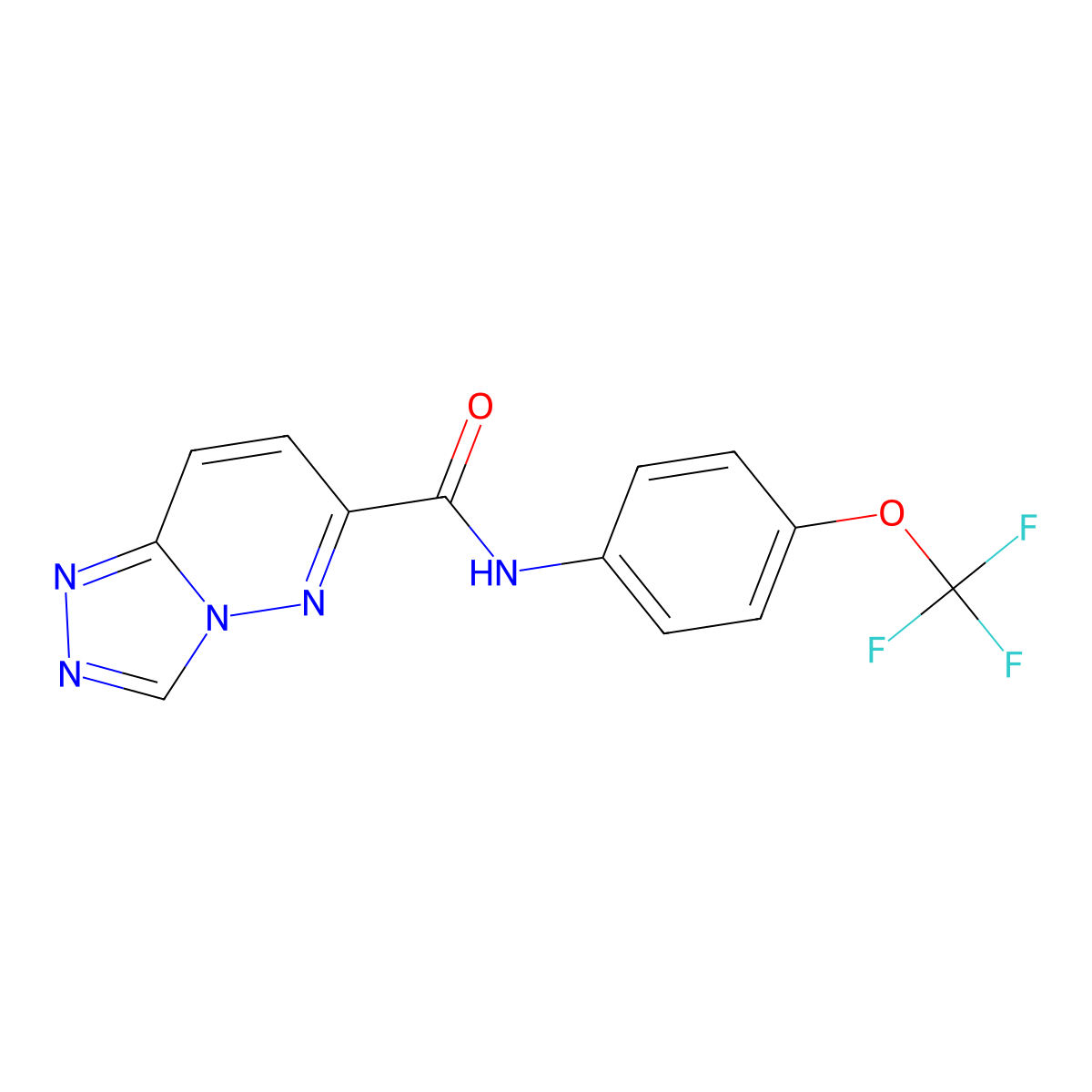 N-[4-(Trifluoromethoxy)phenyl]-[1,2,4]triazolo[4,3-b]pyridazine-6-carboxamide molecular structure, CAS 2415582-63-5