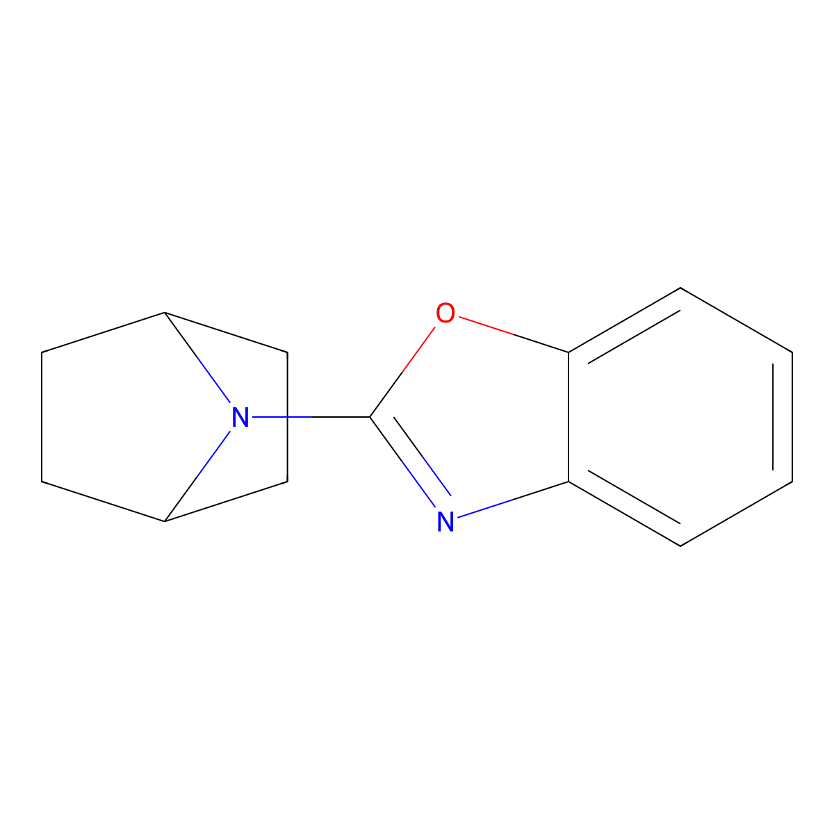 2-{7-Azabicyclo[2.2.1]heptan-7-yl}-1,3-benzoxazole molecular structure, CAS 2415583-82-1