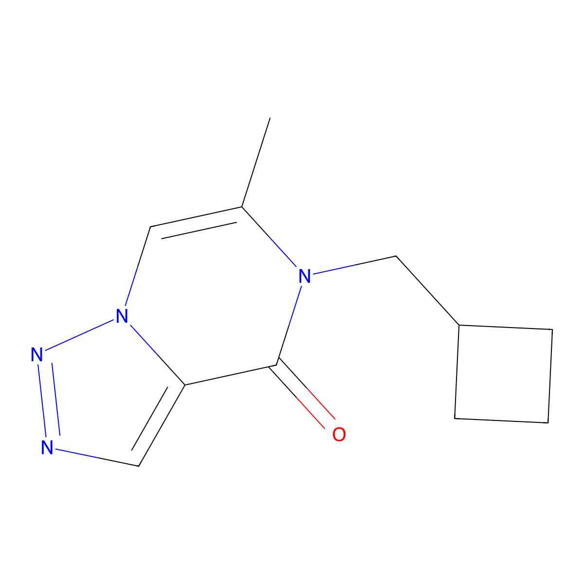 5-(cyclobutylmethyl)-6-methyl-4H,5H-[1,2,3]triazolo[1,5-a]pyrazin-4-one molecular structure, CAS 2415584-53-9