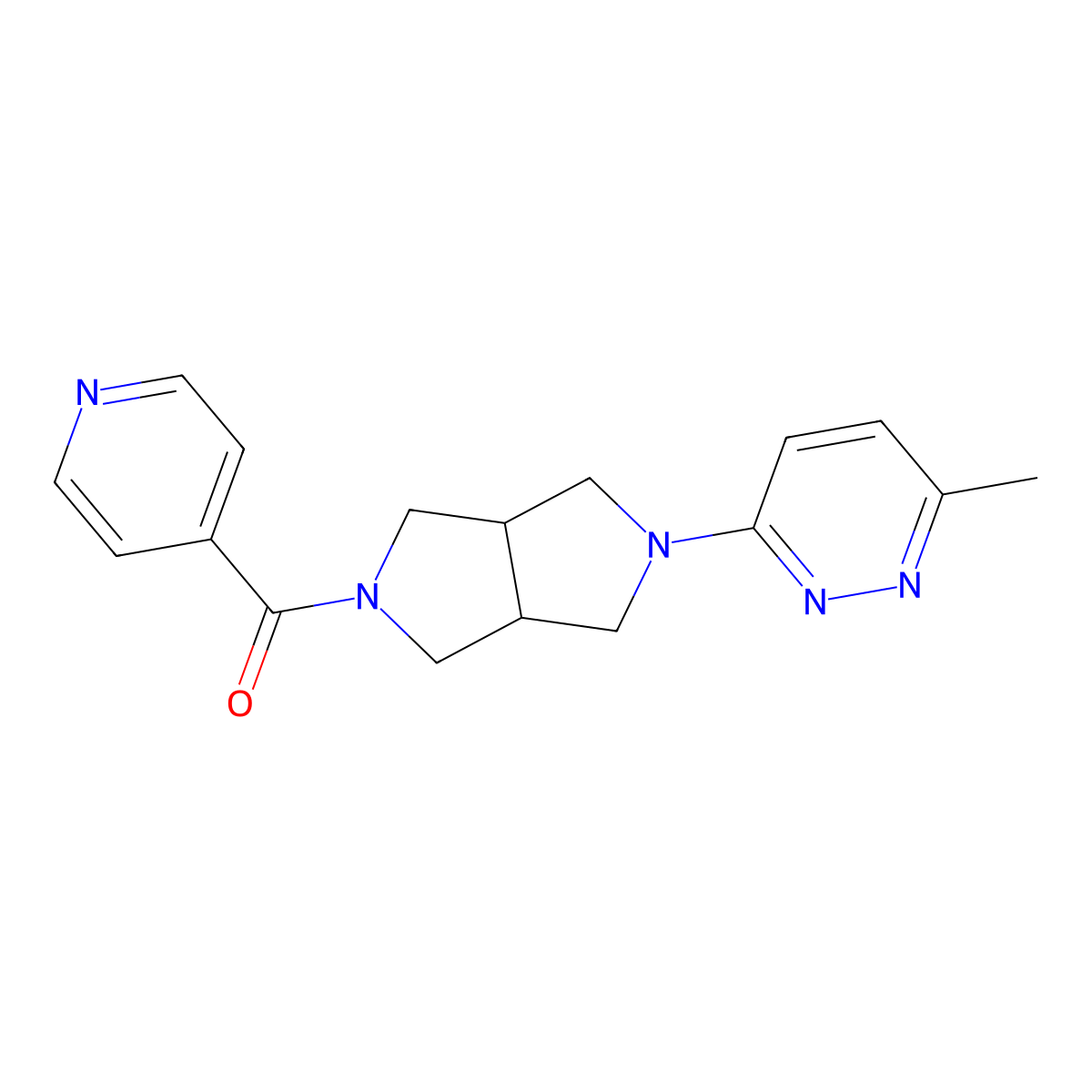 3-Methyl-6-[5-(pyridine-4-carbonyl)-octahydropyrrolo[3,4-c]pyrrol-2-yl]pyridazine molecular structure, CAS 2415599-49-2