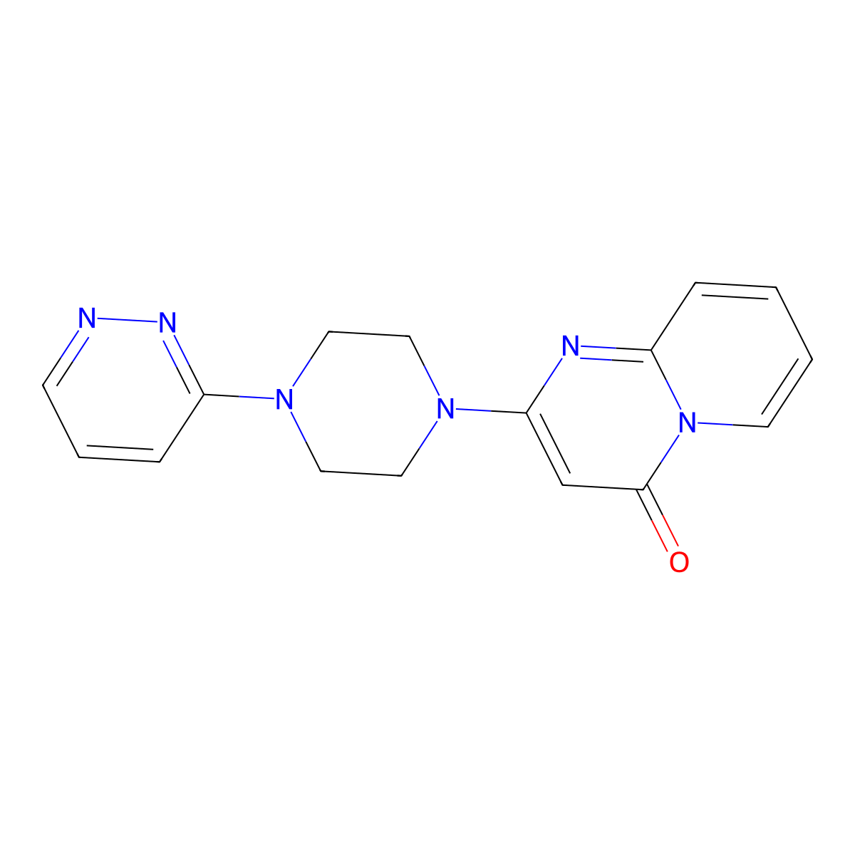 2-[4-(pyridazin-3-yl)piperazin-1-yl]-4H-pyrido[1,2-a]pyrimidin-4-one molecular structure, CAS 2415601-28-2