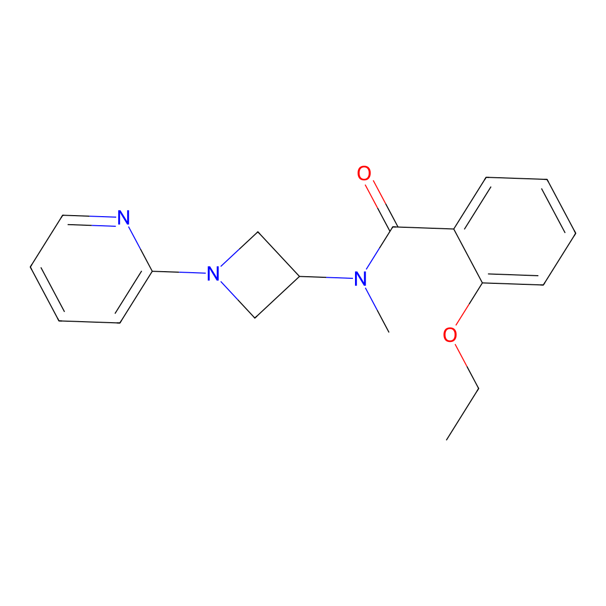 2-ethoxy-N-methyl-N-[1-(pyridin-2-yl)azetidin-3-yl]benzamide molecular structure, CAS 2415601-62-4