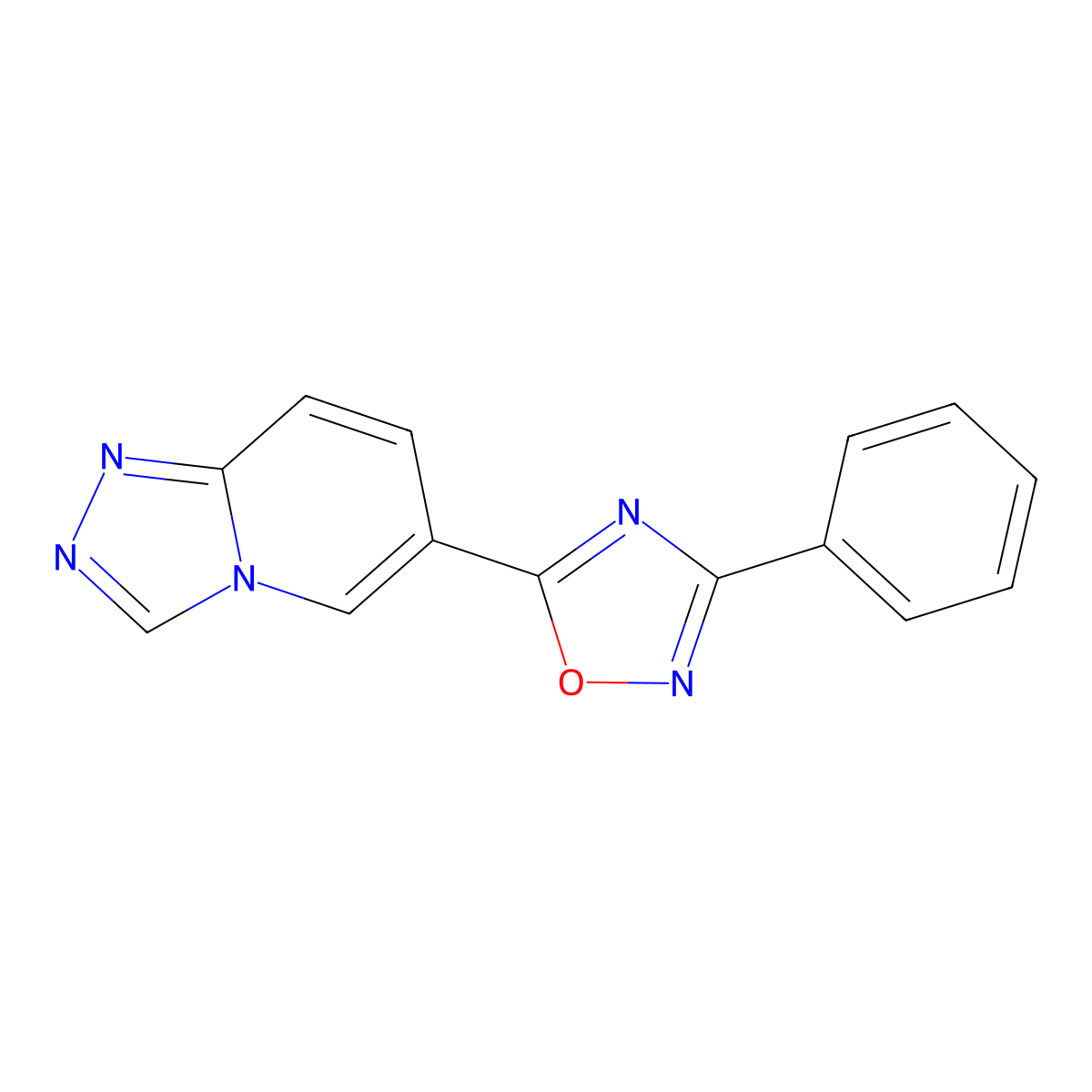 3-Phenyl-5-{[1,2,4]triazolo[4,3-a]pyridin-6-yl}-1,2,4-oxadiazole molecular structure, CAS 2415602-11-6