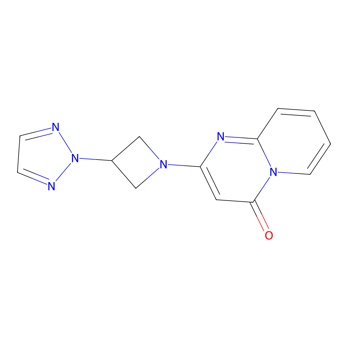 2-[3-(2H-1,2,3-triazol-2-yl)azetidin-1-yl]-4H-pyrido[1,2-a]pyrimidin-4-one molecular structure, CAS 2415621-45-1