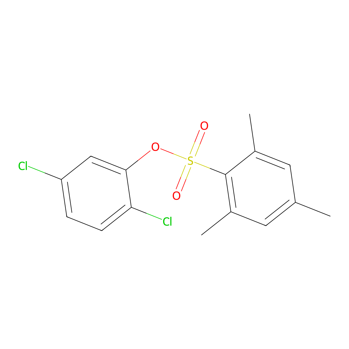 2,5-Dichlorophenyl 2,4,6-trimethylbenzene-1-sulfonate molecular structure, CAS 2415624-65-4