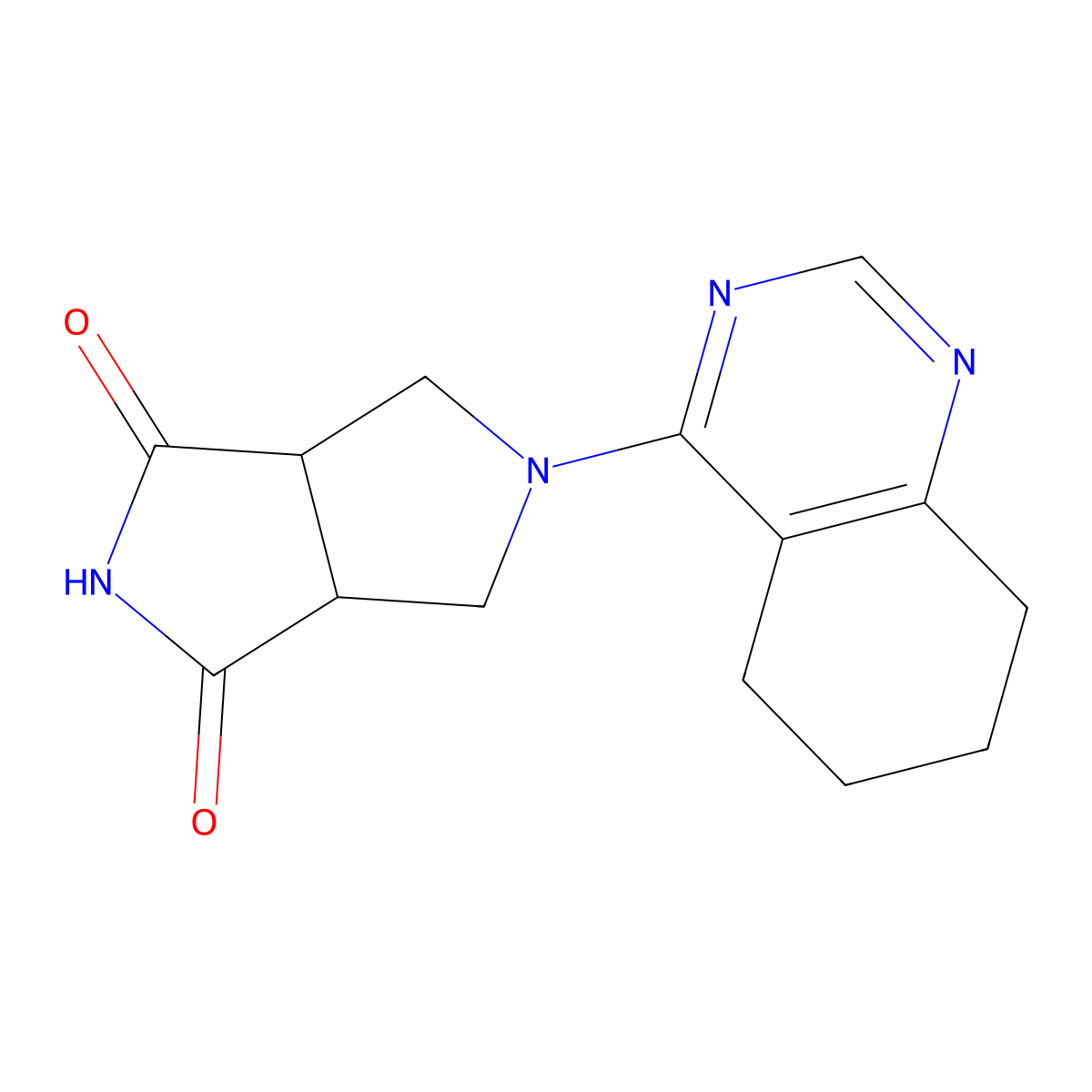 5-(5,6,7,8-Tetrahydroquinazolin-4-yl)-octahydropyrrolo[3,4-c]pyrrole-1,3-dione molecular structure, CAS 2415624-98-3