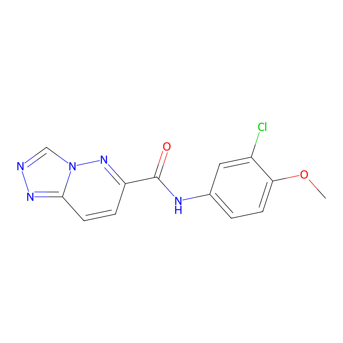 N-(3-Chloro-4-methoxyphenyl)-[1,2,4]triazolo[4,3-b]pyridazine-6-carboxamide molecular structure, CAS 2415629-34-2