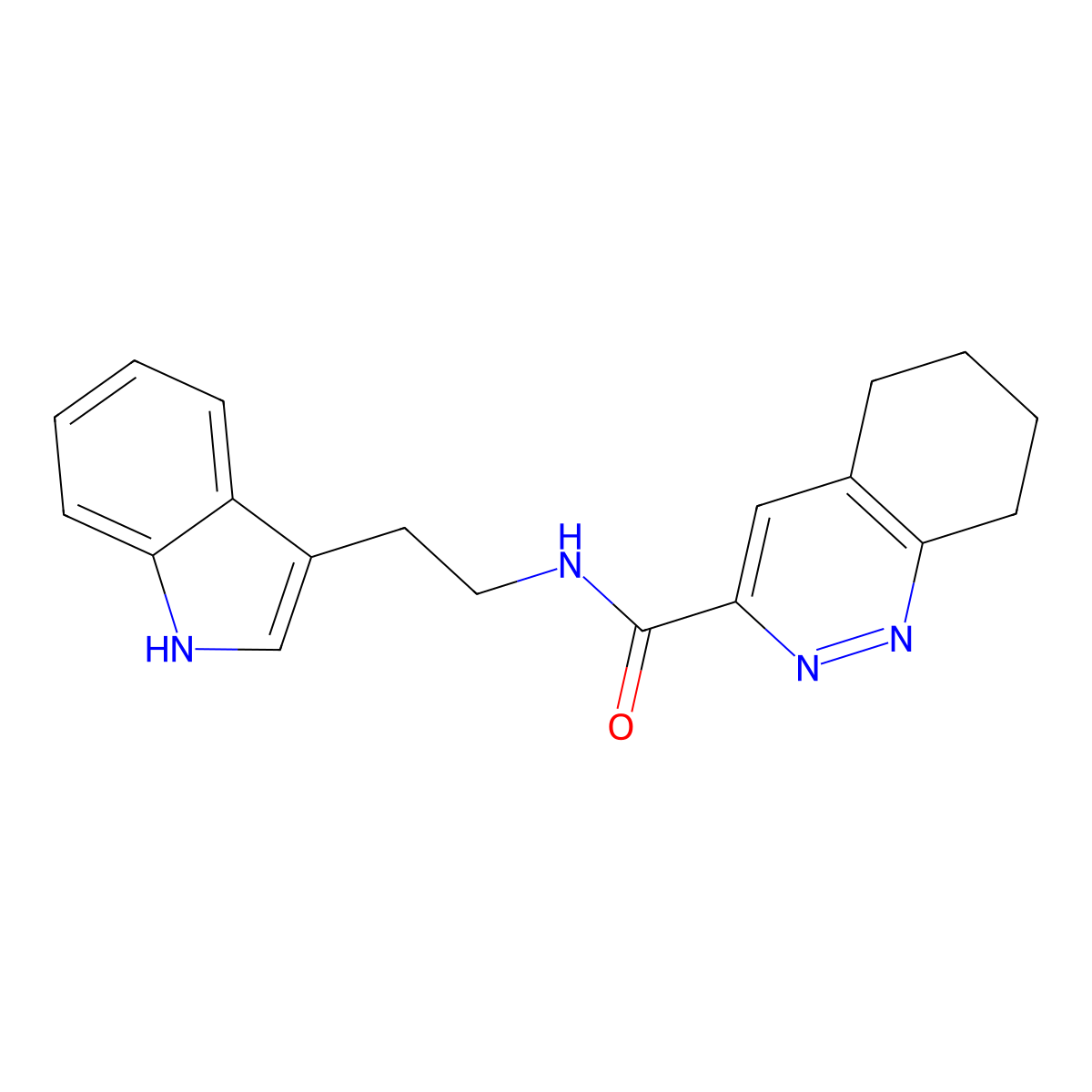 N-[2-(1H-Indol-3-yl)ethyl]-5,6,7,8-tetrahydrocinnoline-3-carboxamide molecular structure, CAS 2415629-86-4