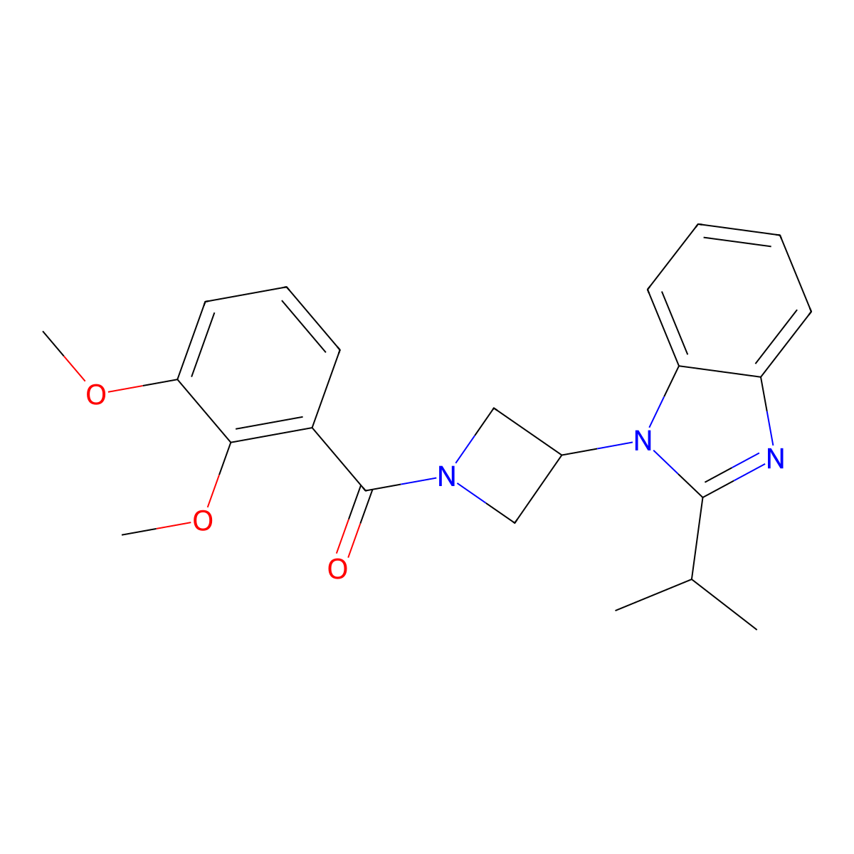 1-[1-(2,3-dimethoxybenzoyl)azetidin-3-yl]-2-(propan-2-yl)-1H-1,3-benzodiazole molecular structure, CAS 2415630-62-3