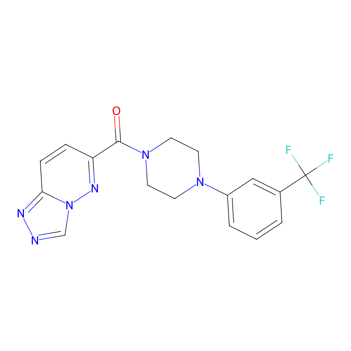 1-{[1,2,4]Triazolo[4,3-b]pyridazine-6-carbonyl}-4-[3-(trifluoromethyl)phenyl]piperazine molecular structure, CAS 2415630-70-3