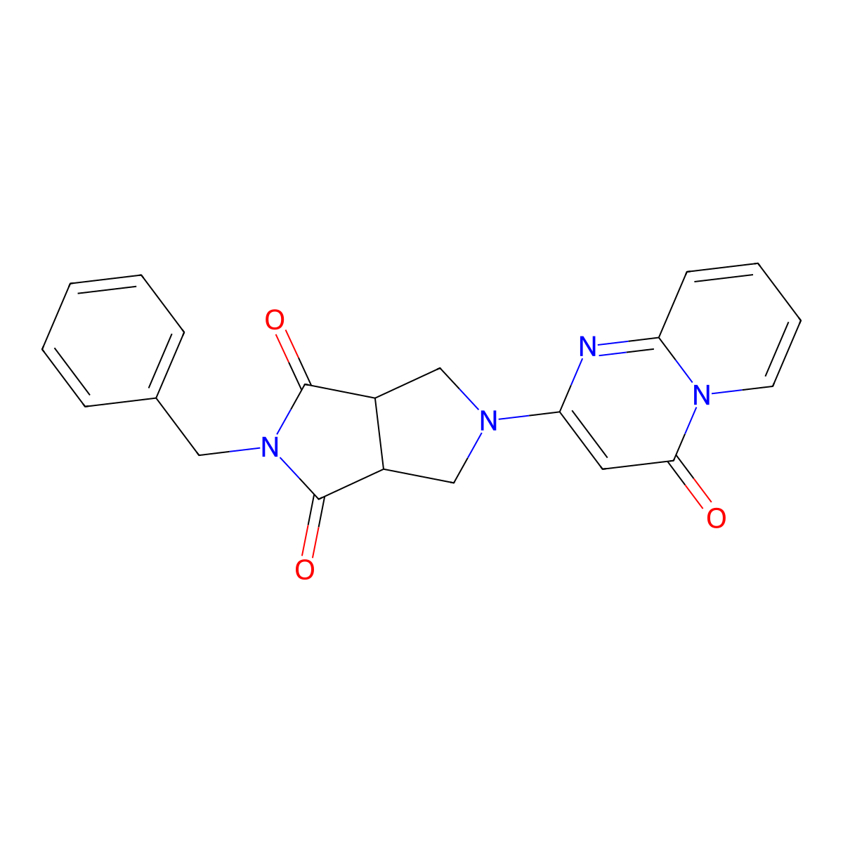 2-benzyl-5-{4-oxo-4H-pyrido[1,2-a]pyrimidin-2-yl}-octahydropyrrolo[3,4-c]pyrrole-1,3-dione molecular structure, CAS 2415630-84-9