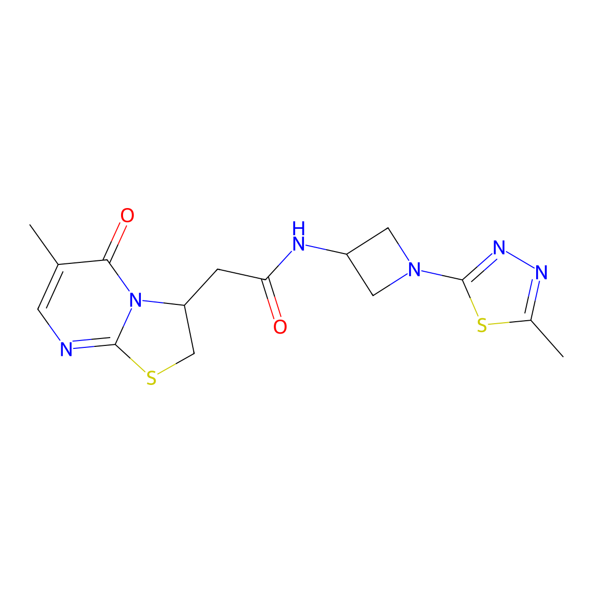 N-[1-(5-methyl-1,3,4-thiadiazol-2-yl)azetidin-3-yl]-2-{6-methyl-5-oxo-2H,3H,5H-[1,3]thiazolo[3,2-a]pyrimidin-3-yl}acetamide molecular structure, CAS 2415632-83-4