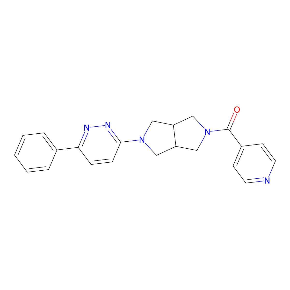 3-Phenyl-6-[5-(pyridine-4-carbonyl)-octahydropyrrolo[3,4-c]pyrrol-2-yl]pyridazine molecular structure, CAS 2415634-75-0