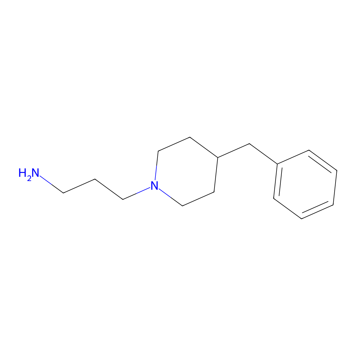3-(4-Benzylpiperidin-1-yl)propan-1-amine molecular structure, CAS 24157-18-4
