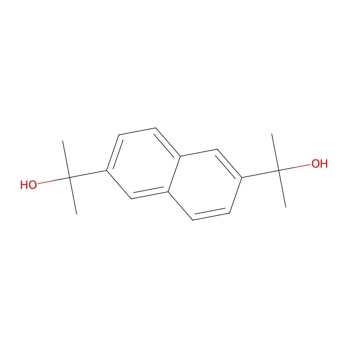 2,6-Bis(2-hydroxy-2-propyl)naphthalene molecular structure, CAS 24157-82-2