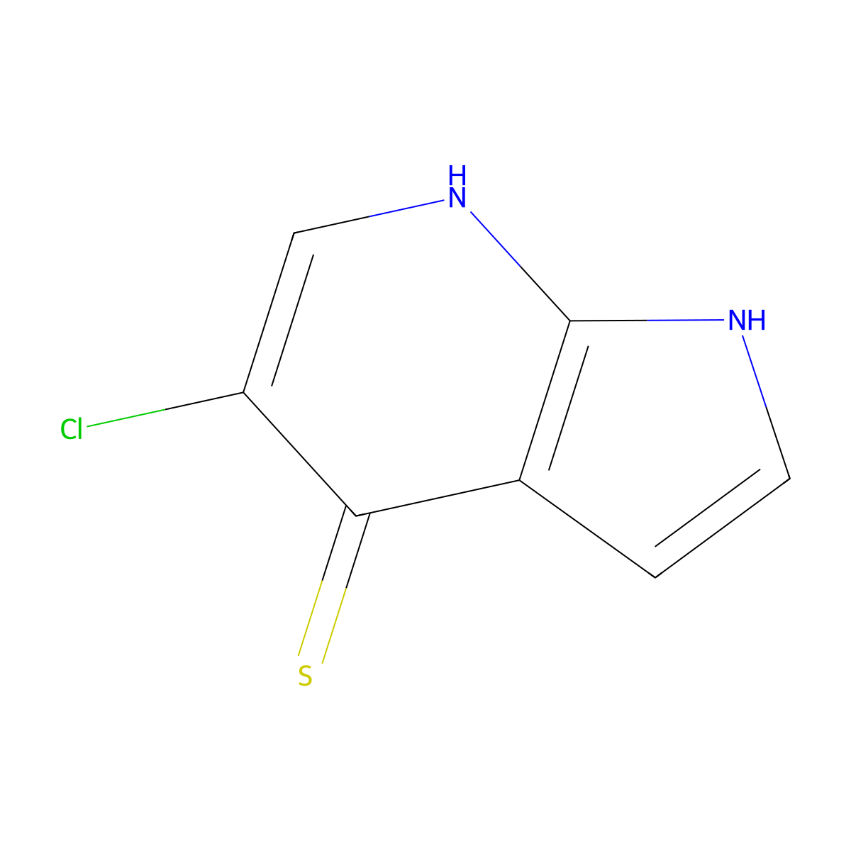 5-Chloro-1H-pyrrolo[2,3-b]pyridine-4-thiol molecular structure, CAS 2415987-86-7