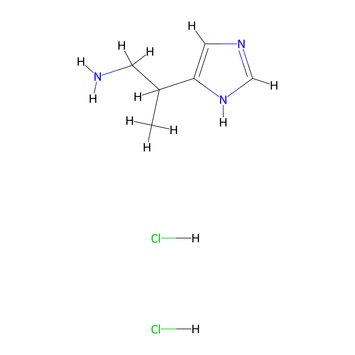 2-(1H-Imidazol-4-YL)propan-1-amine dihydrochloride molecular structure, CAS 24160-35-8