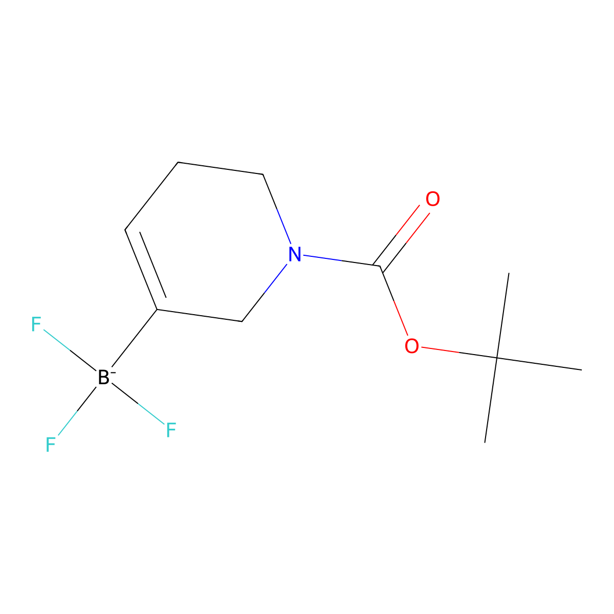 (1-tert-butoxycarbonyl-3,6-dihydro-2H-pyridin-5-yl)-trifluoro-boranuide molecular structure, CAS 2416056-25-0