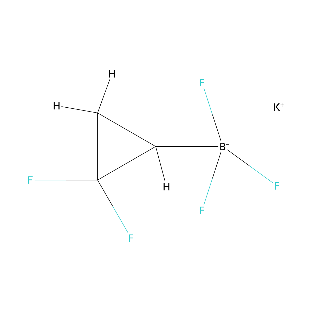 Potassium (2,2-difluorocyclopropyl)trifluoroboranuide molecular structure, CAS 2416056-30-7
