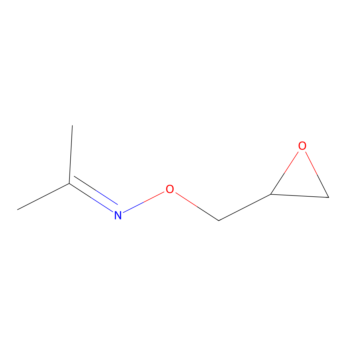 (Oxiran-2-ylmethoxy)(propan-2-ylidene)amine molecular structure, CAS 24161-04-4