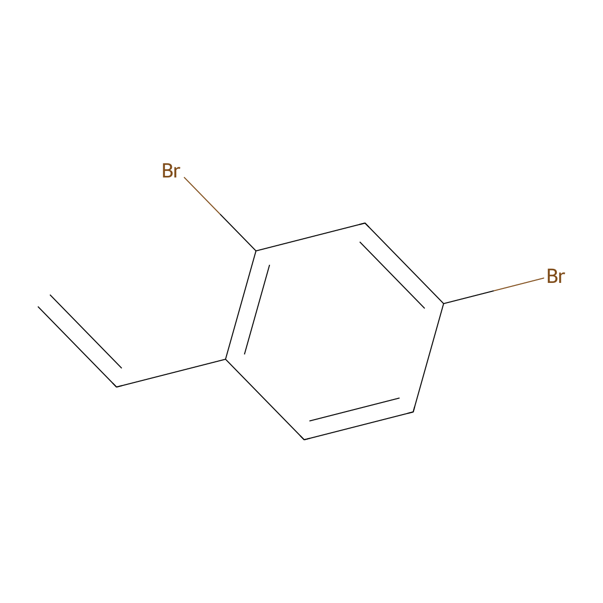 2,4-Dibromostyrene molecular structure, CAS 24162-63-8